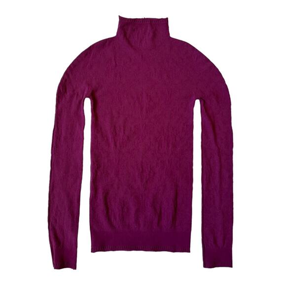 Intimately Free People Burgundy Cutout Mock Neck Long Sleeve Shirt Athletic - Picture 1 of 6